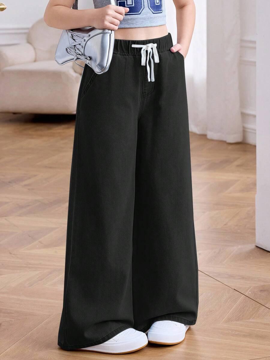 CZARNE SPODNIE JEANS