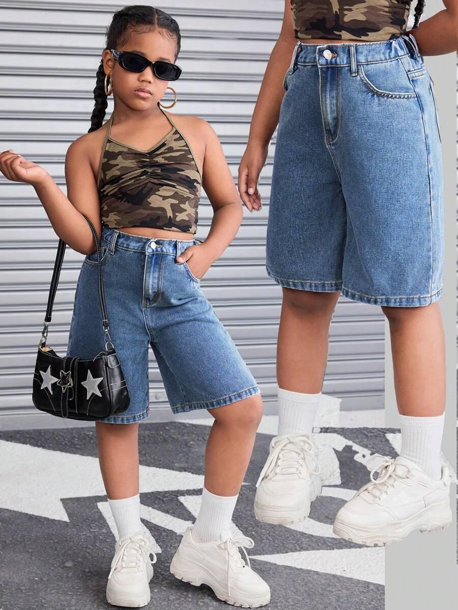 NIEBIESKIE SPODENKI JEANS