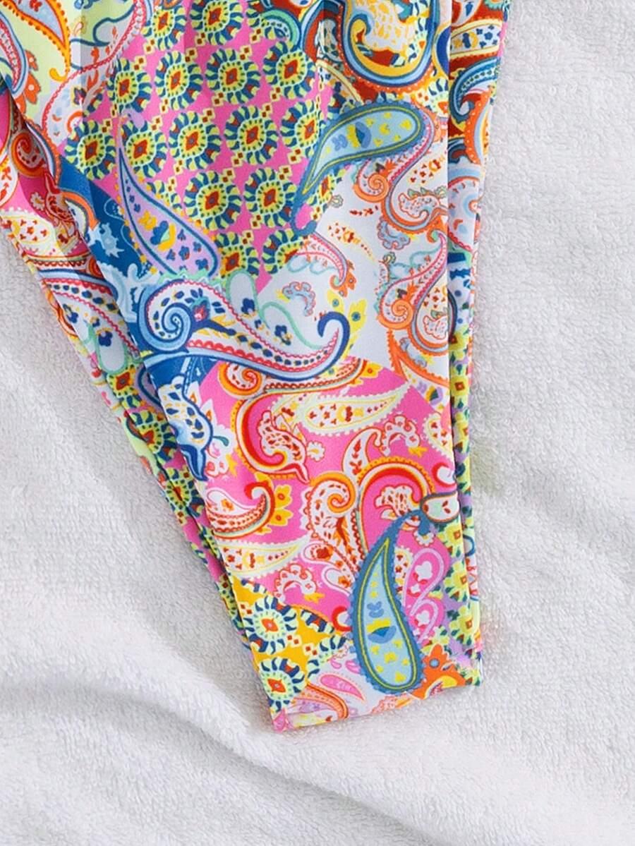KOMPLET BIKINI WZÓR ZDOBIENIE
