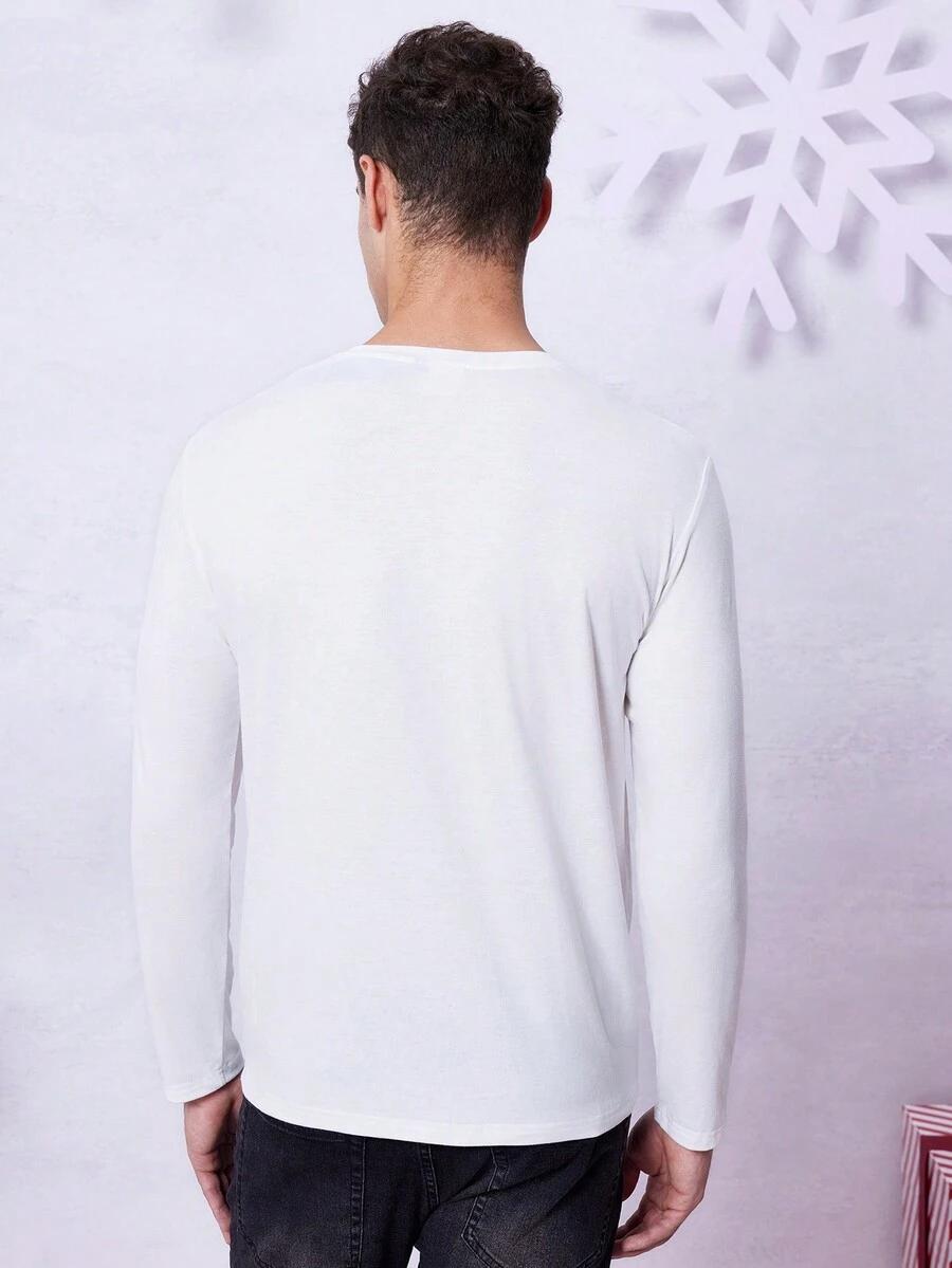 BIAŁY T-SHIRT PRINT