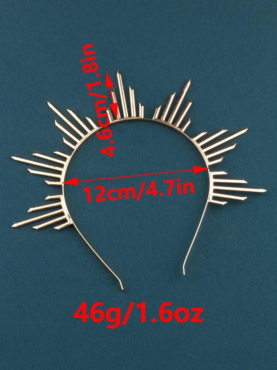 złota opaska na głowę
