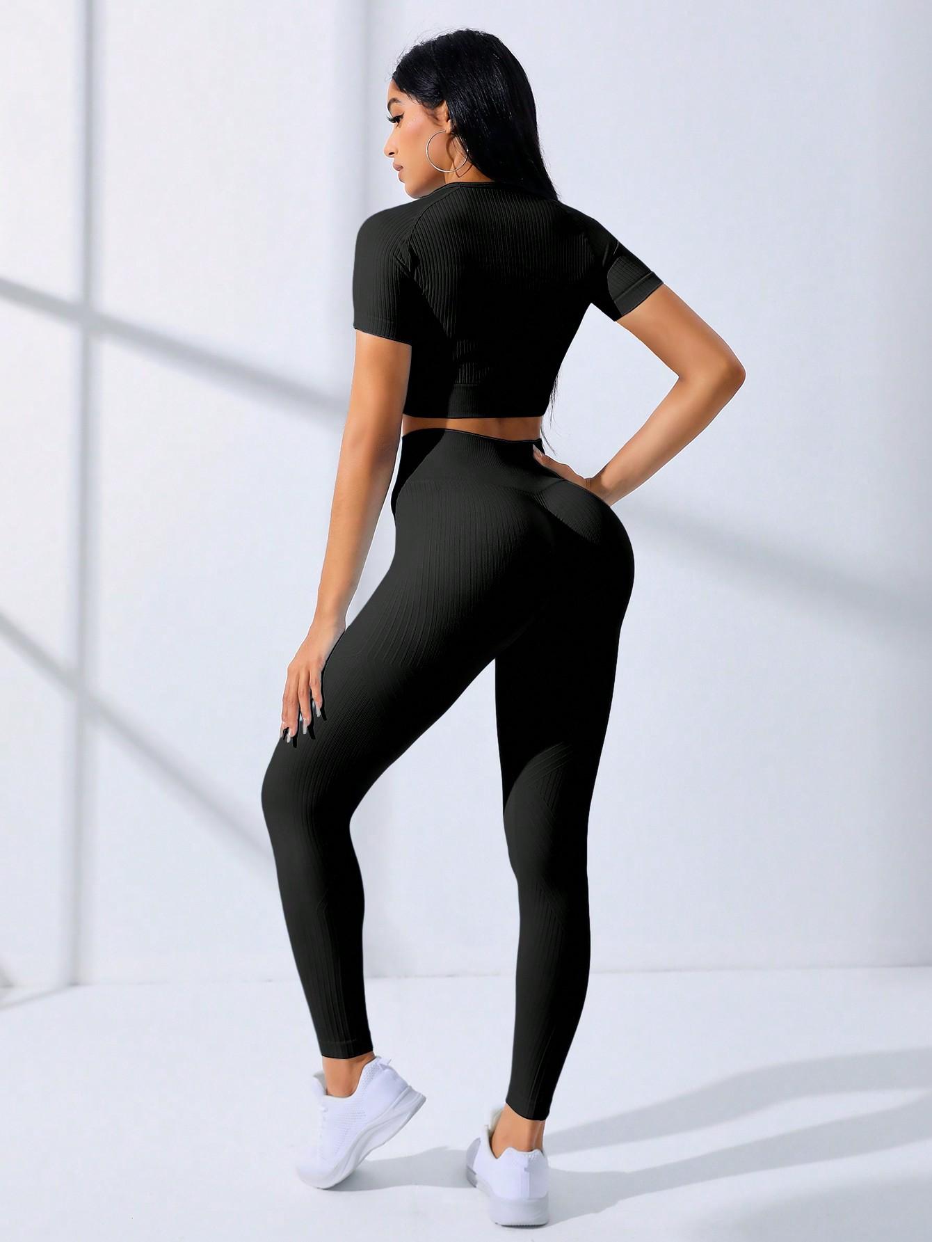 TOP LEGGINSY SPORTOWY KOMPLET