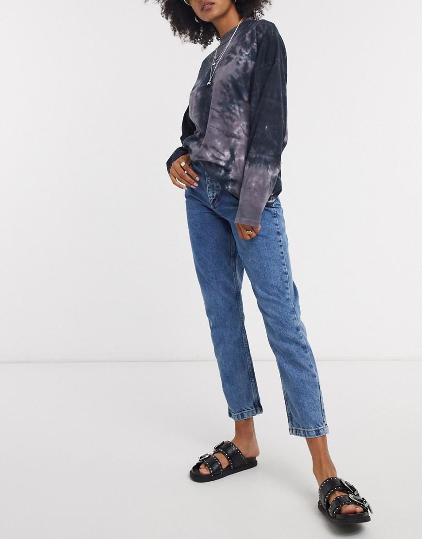 SPODNIE MOM JEANS WYSOKI STAN