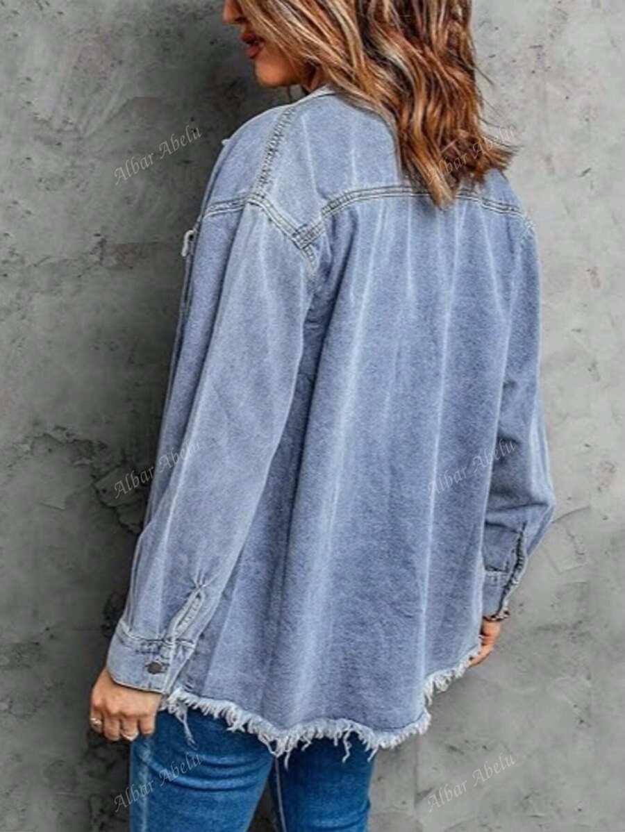 NIEBIESKA KURTKA JEANS 