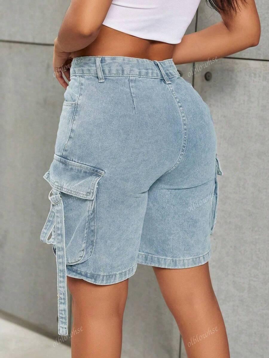 NIEBIESKIE SPODENKI JEANS