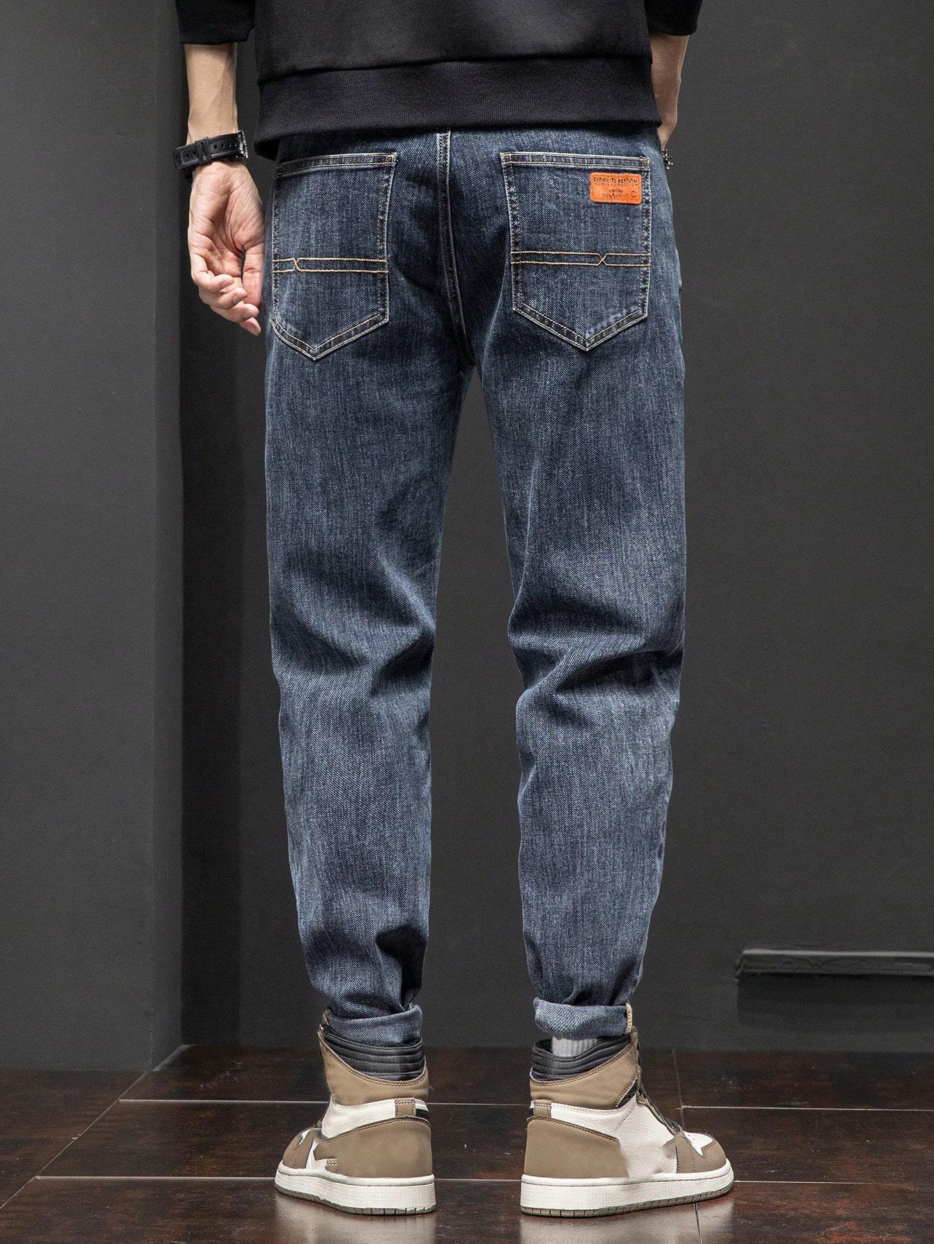 NIEBIESKIE SPODNIE JEANS