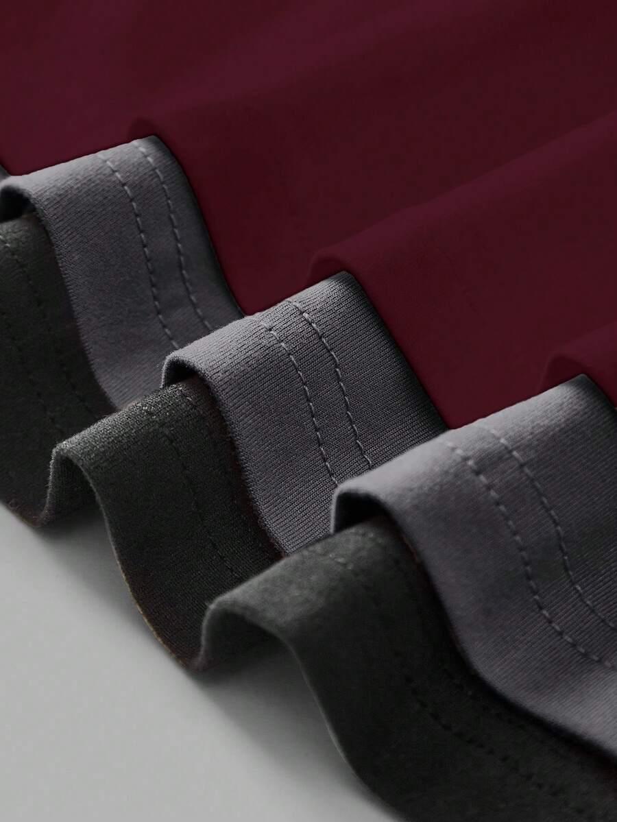 bluzka długi rękaw basic v-neck 3-pack