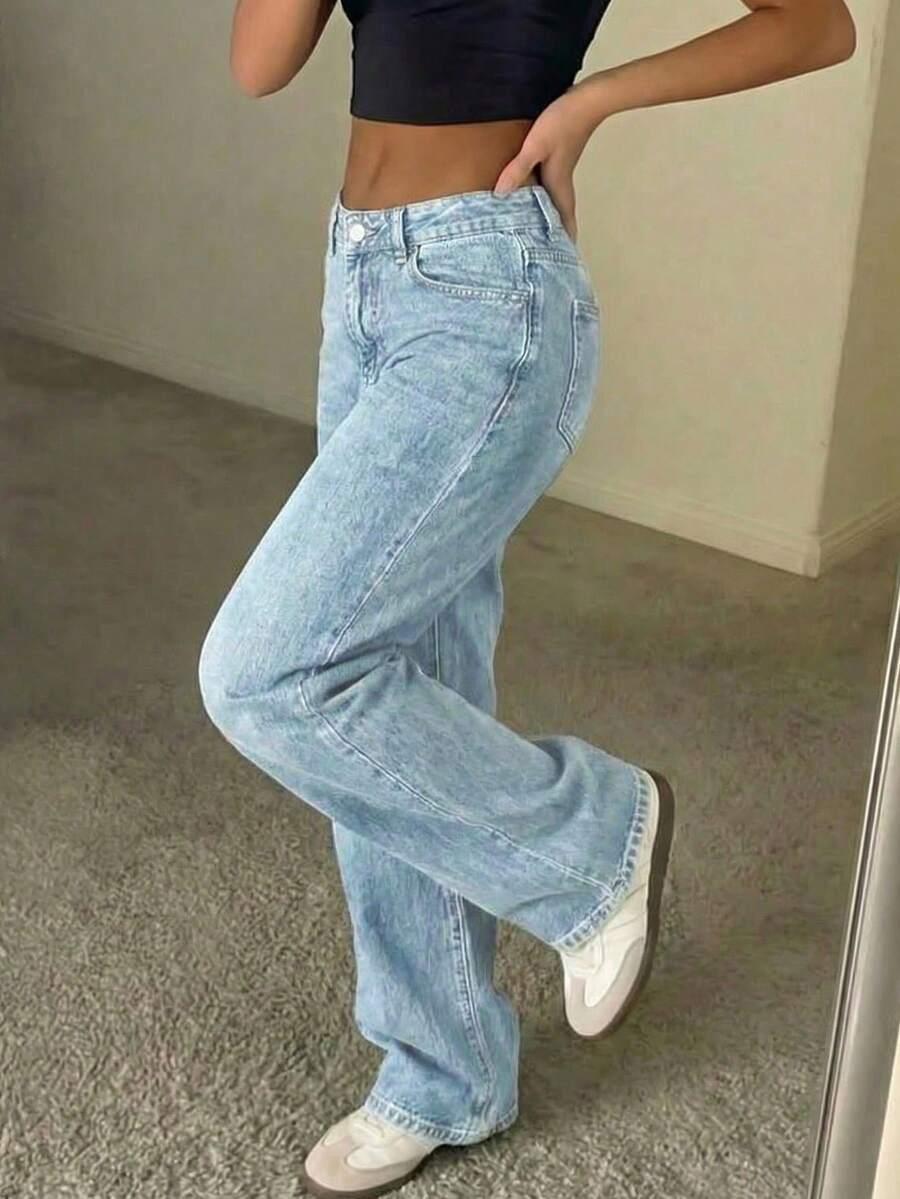 NIEBIESKIE SPODNIE JEANS