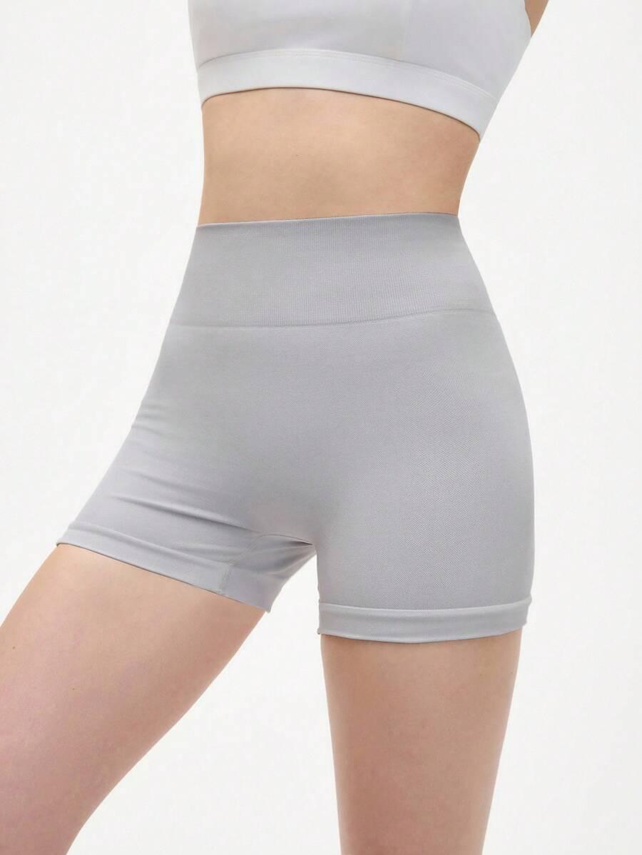 SZARE krótkie legginsy