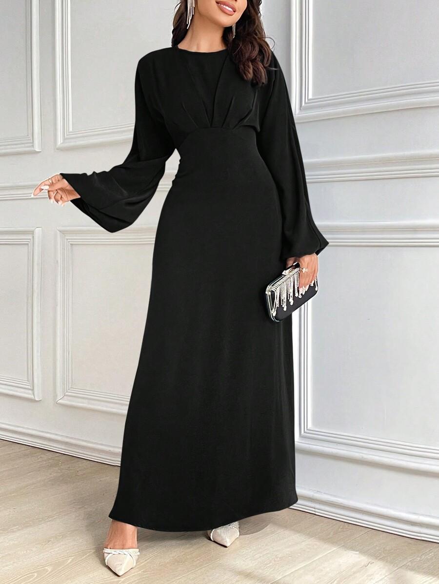 CZARNA SUKIENKA MAXI