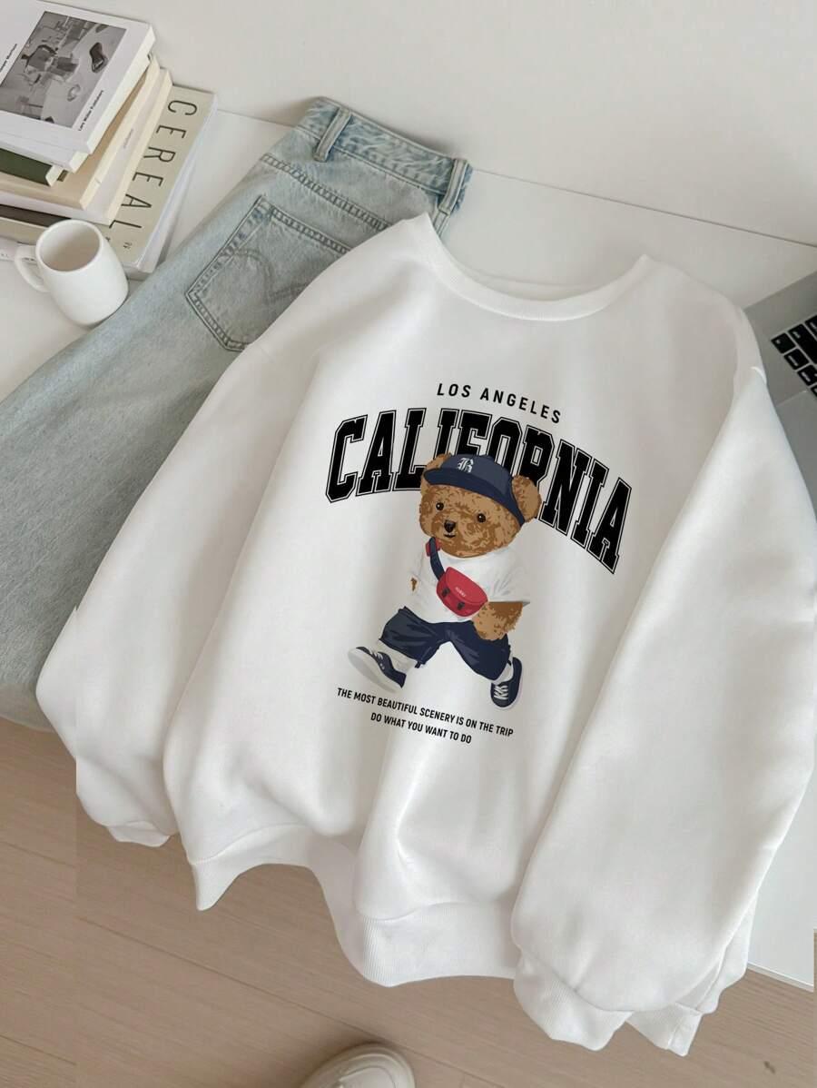 BIAŁA BLUZA PRINT