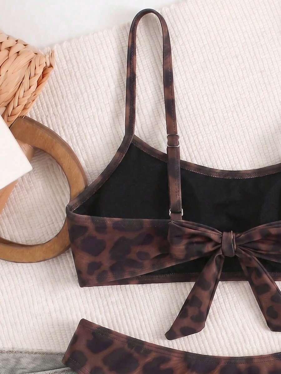 DWUCZĘŚCIOWY STRÓJ KĄPIELOWY ANIMAL PRINT