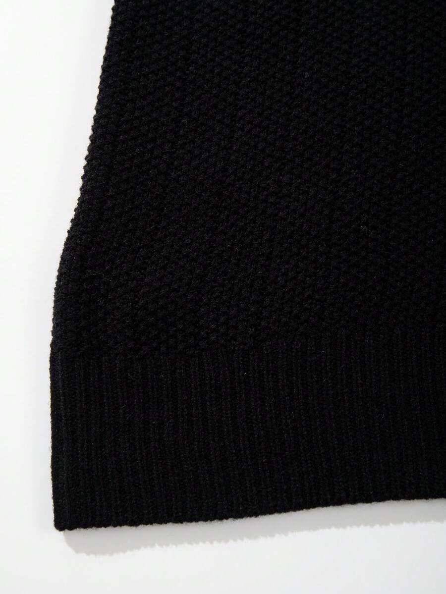 czarny sweter zamek