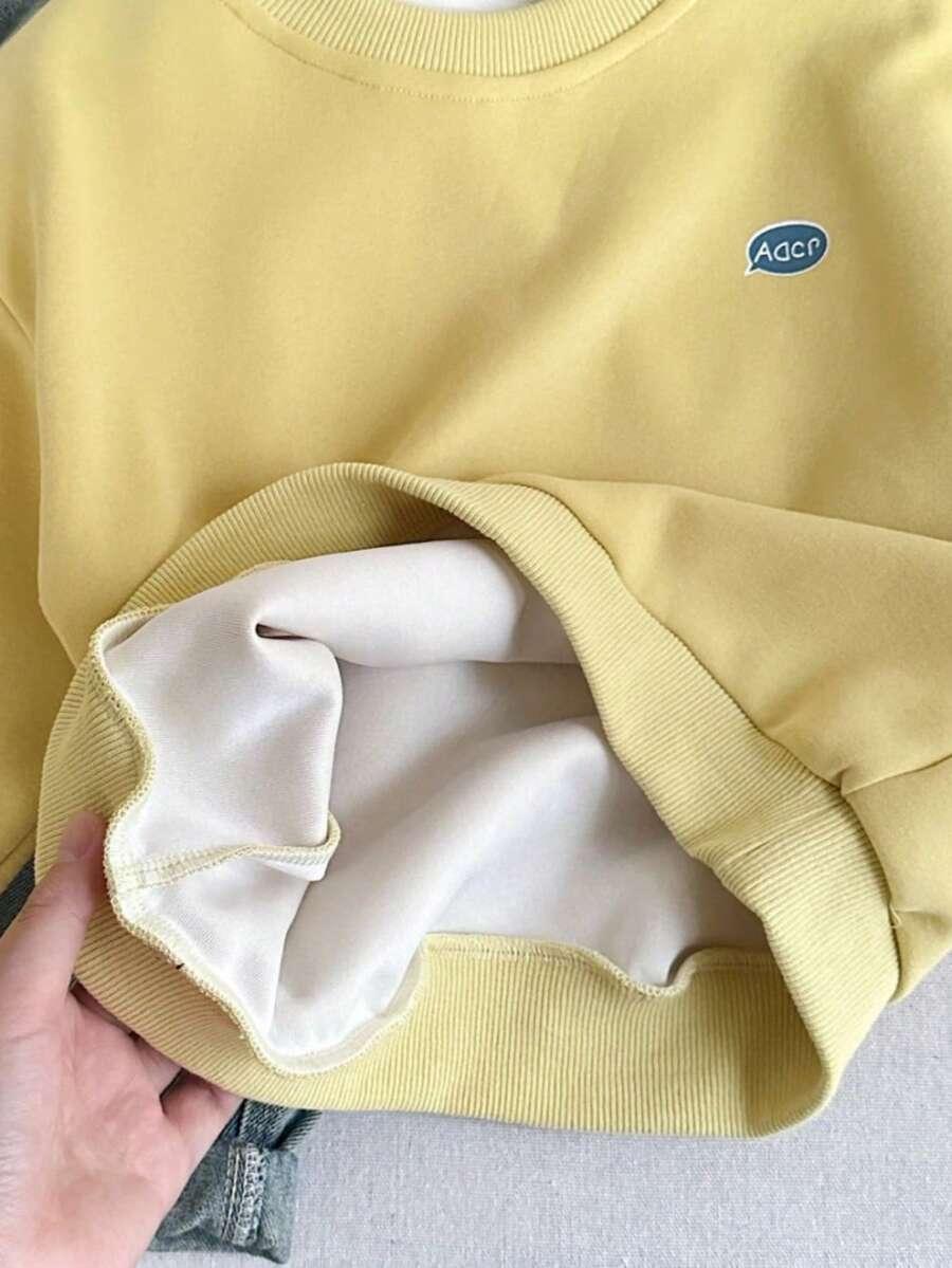 żółta bluza nadruk 