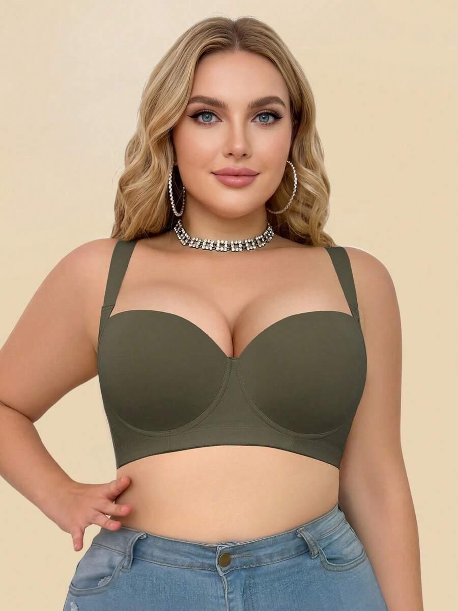 zielony biustonosz push-up