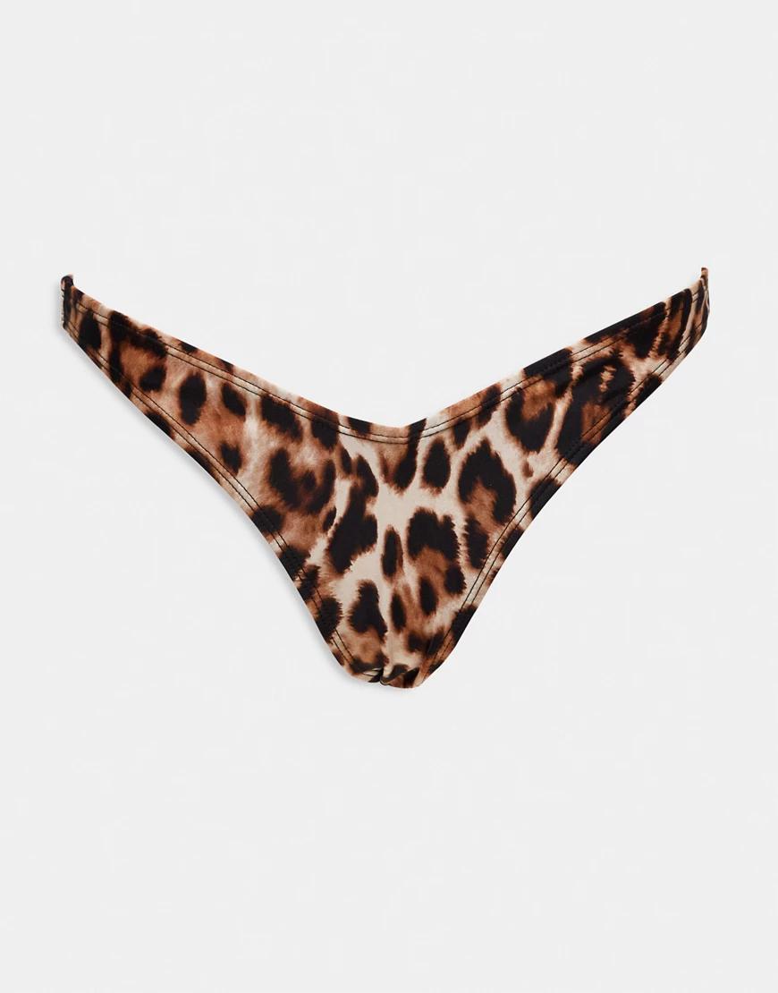 dół od bikini animal print 