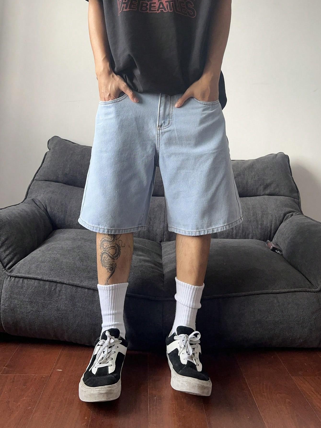 NIEBIESKIE KRÓTKIE SPODENKI JEANS