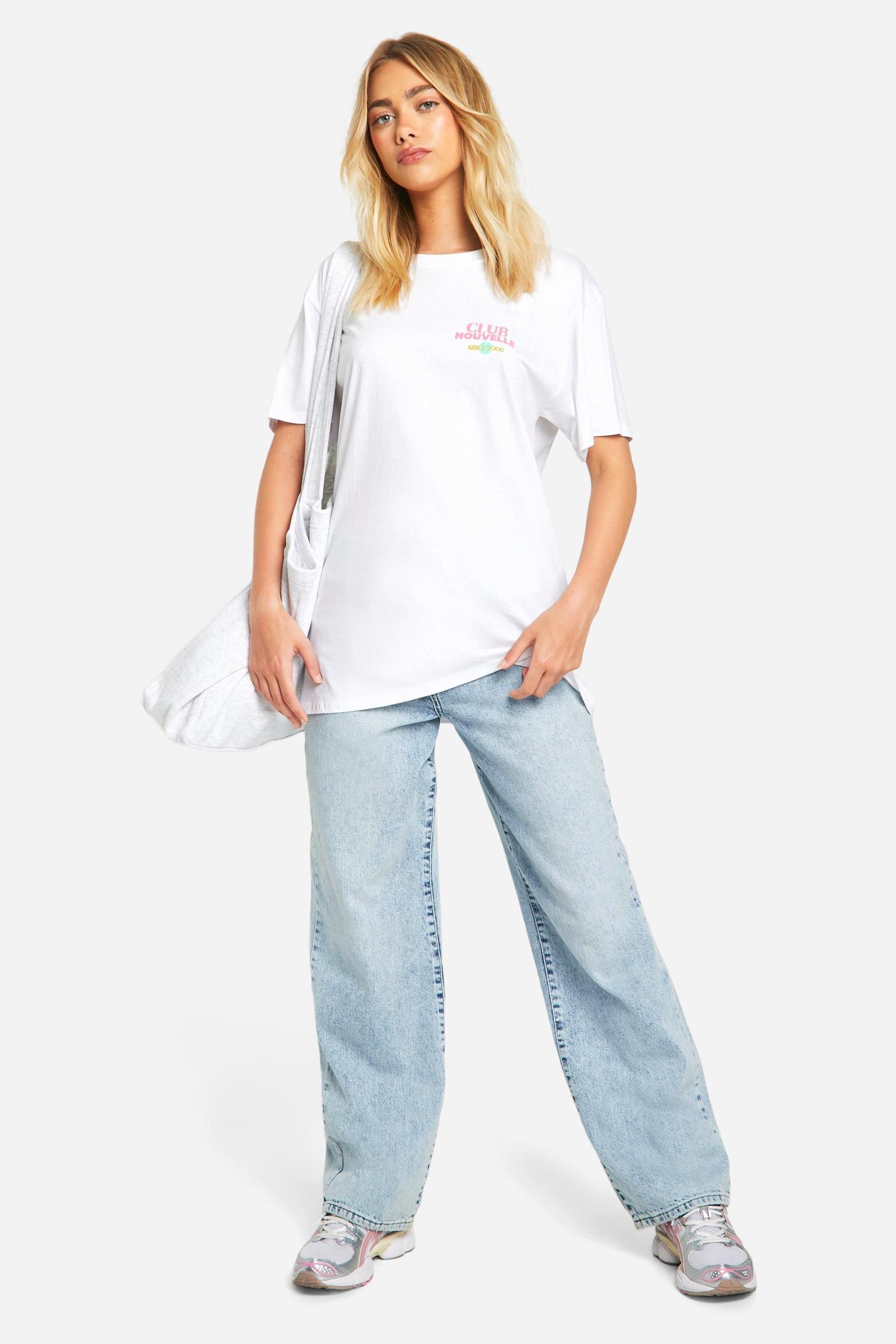 BIAŁY T-SHIRT PRINT 