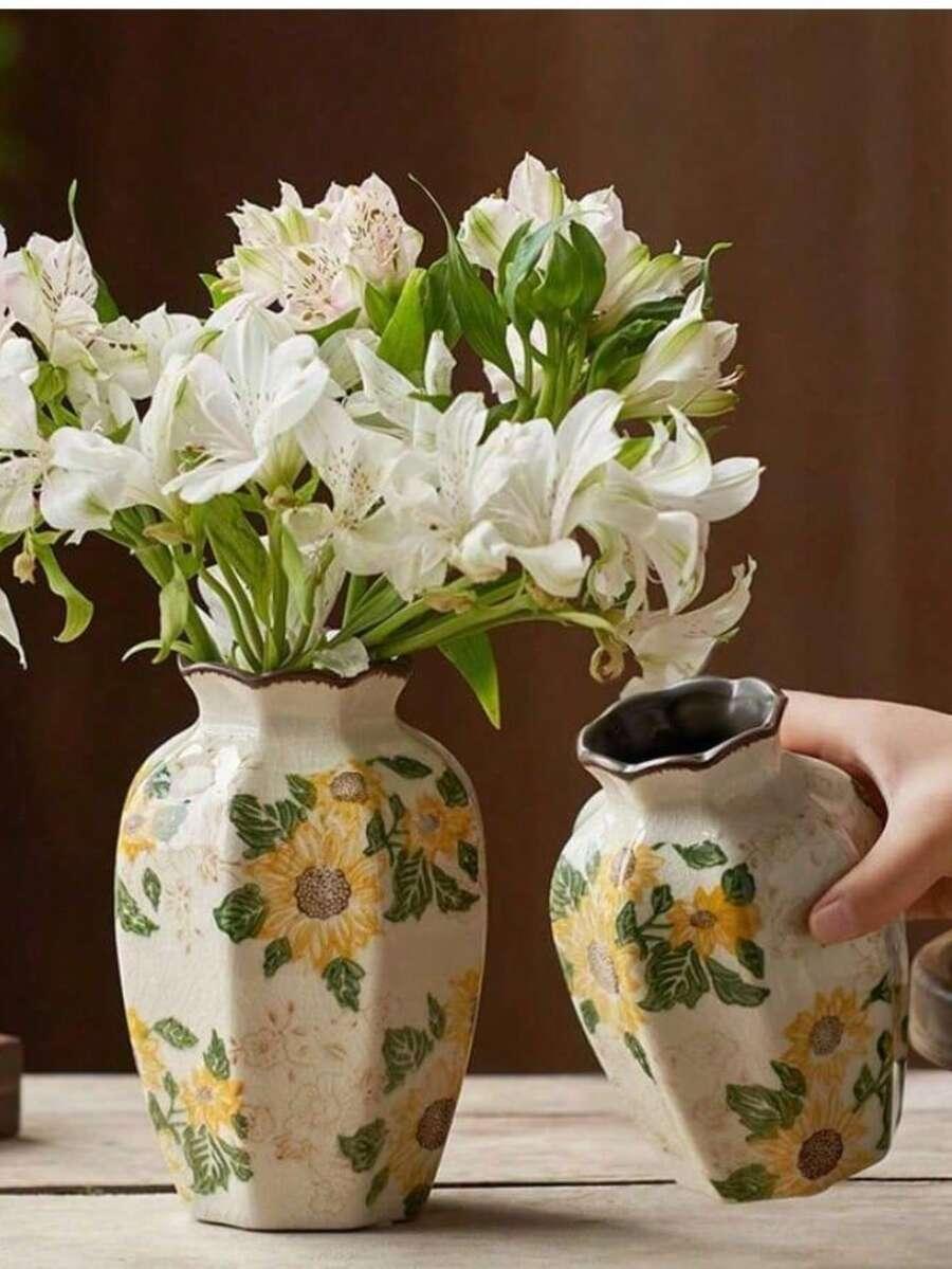 kolorowy CERAMICZNY WAZON