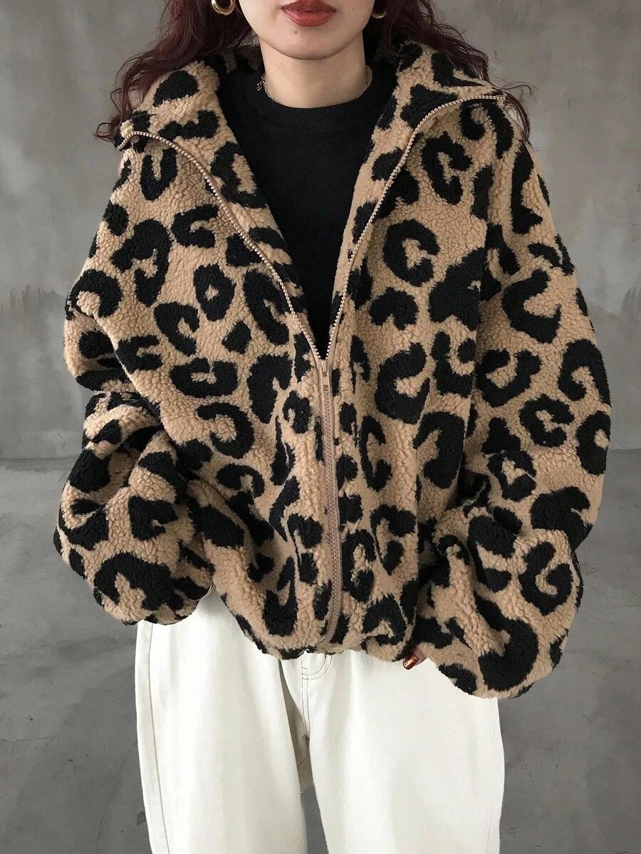bluza leopard print