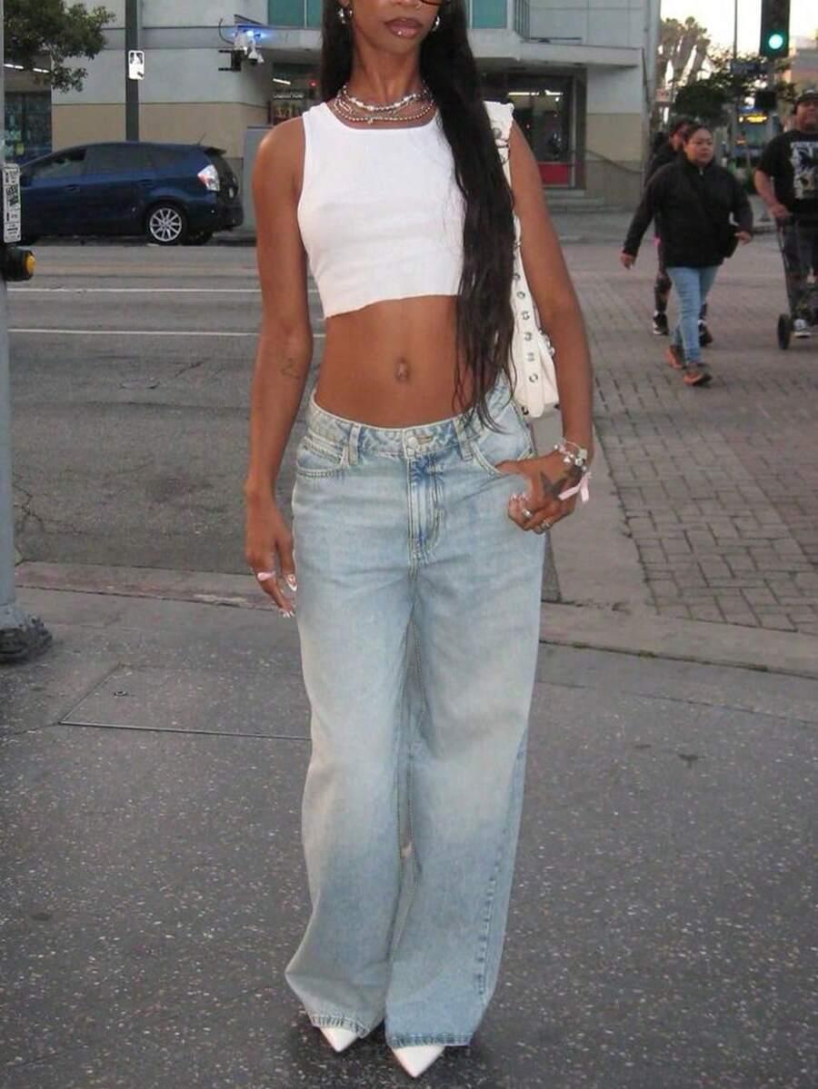 SPODNIE JEANS BAGGY
