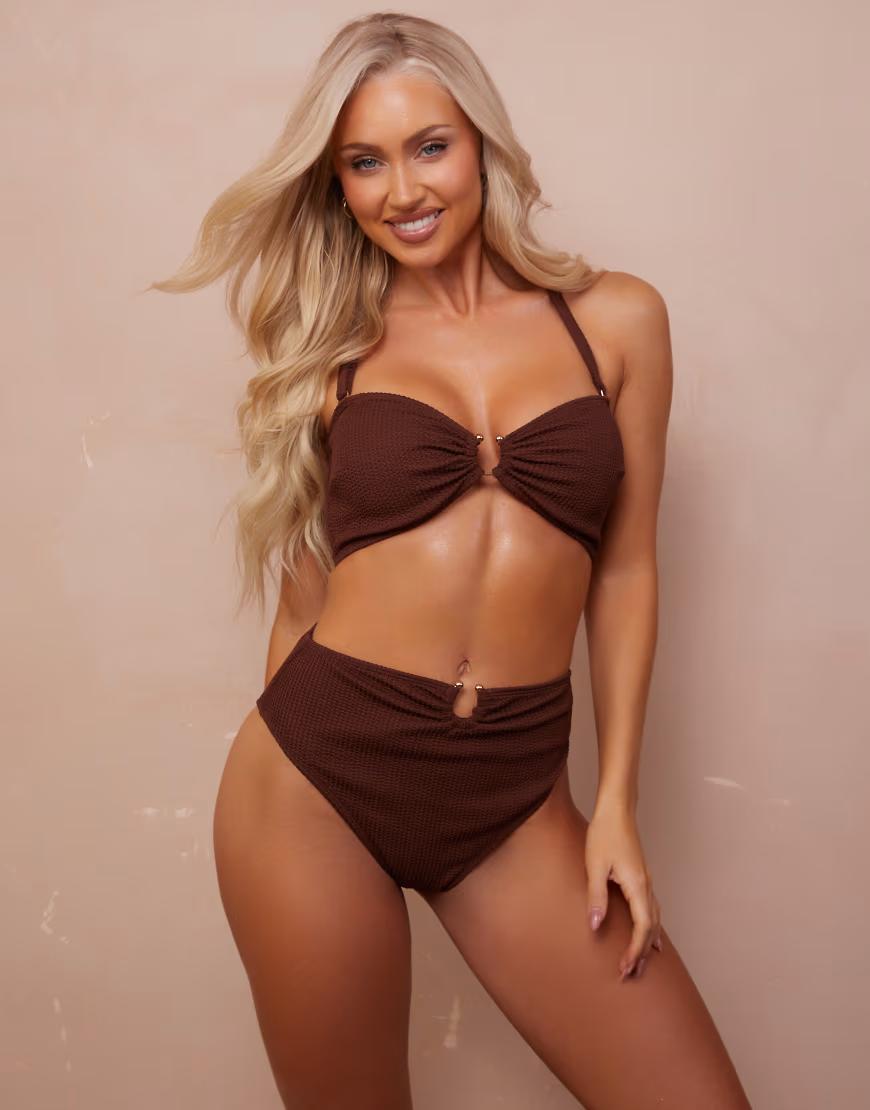 góra od bikini marszczenie 