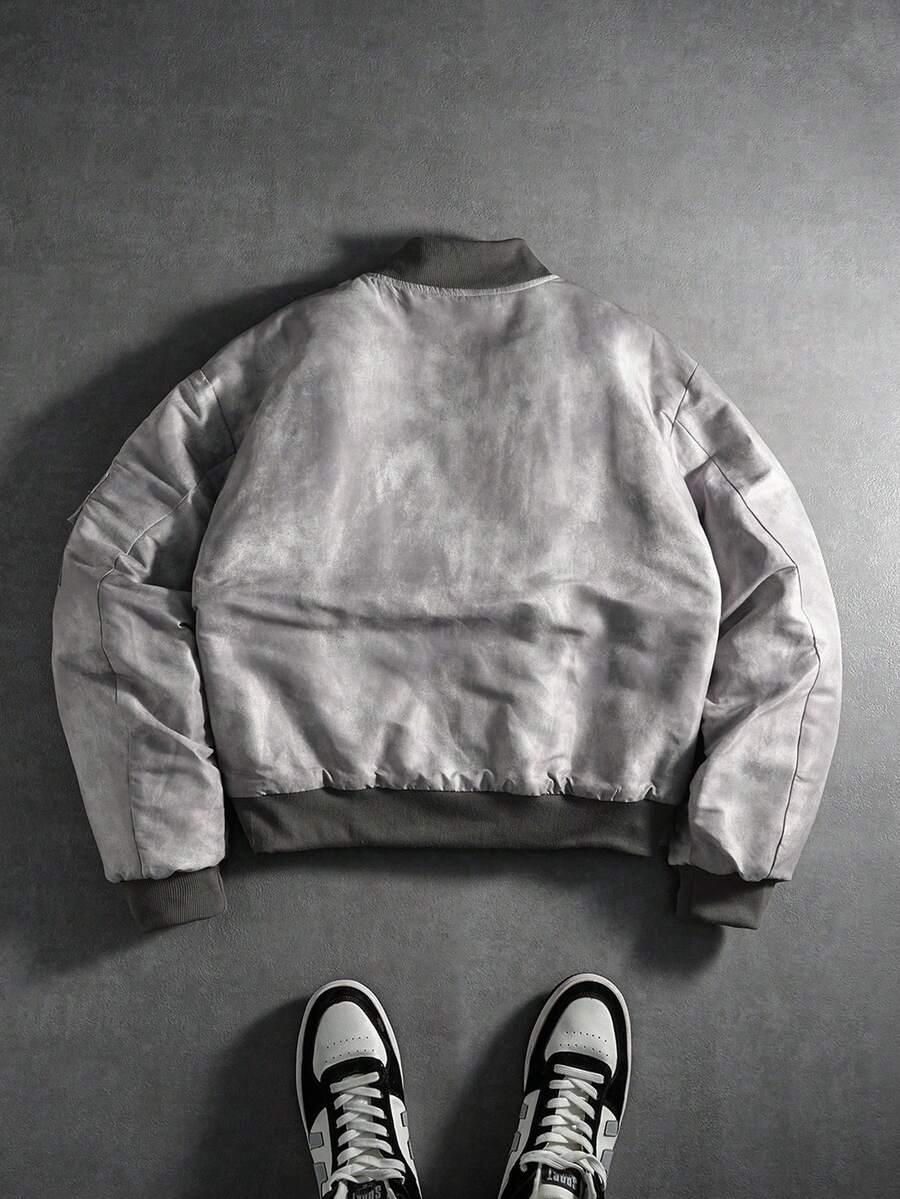 szara kurtka bomber