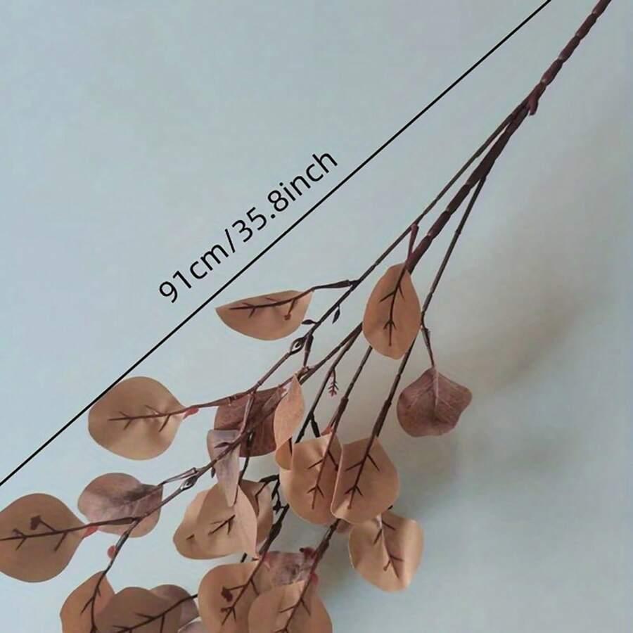 sztuczny kwiat brązowy eukaliptus 1szt