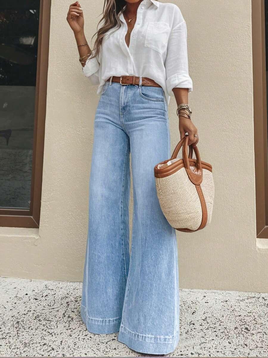 NIEBIESKIE SPODNIE JEANS