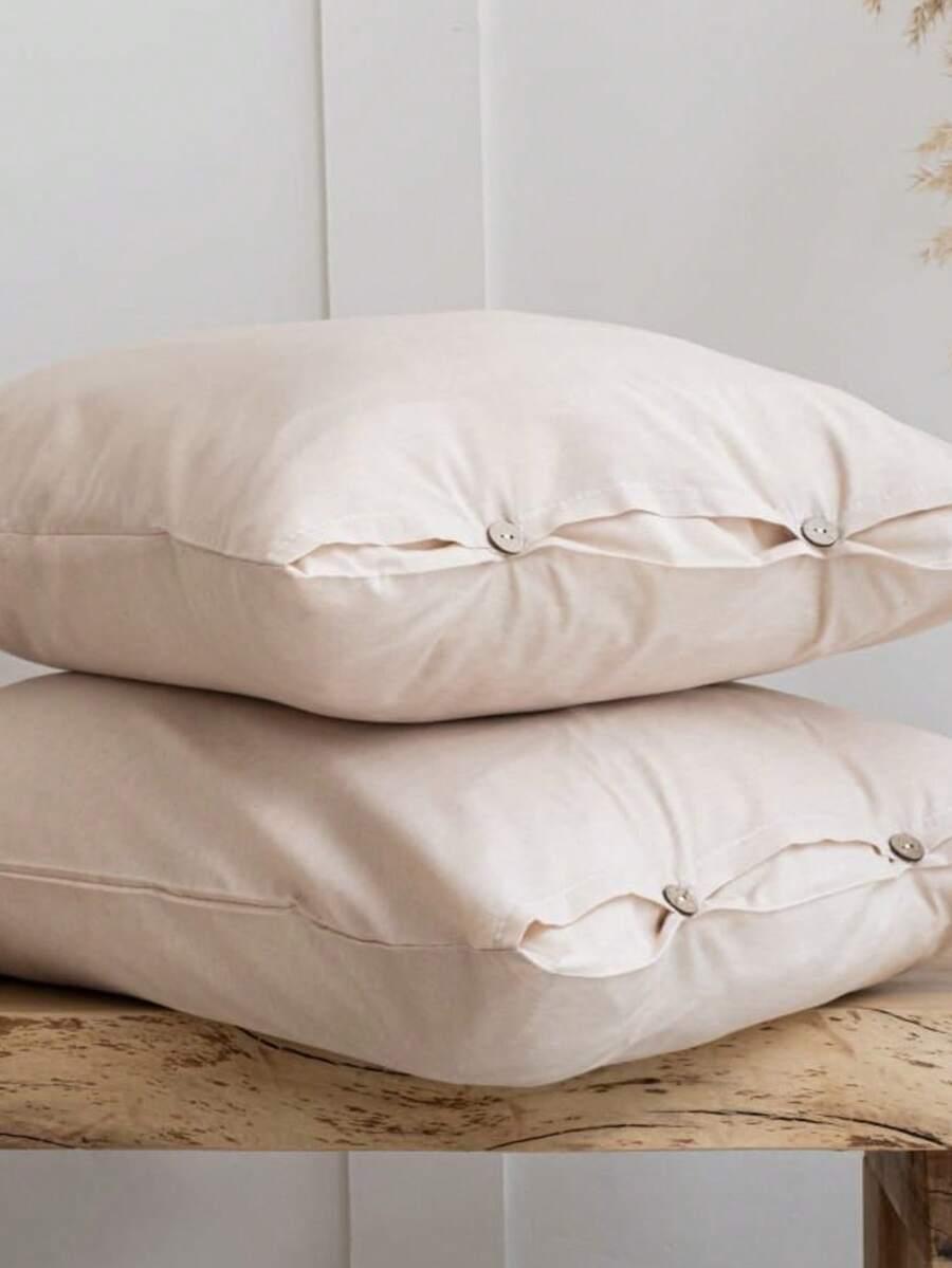 beżowa poszewka na poduszkę 2-pack 