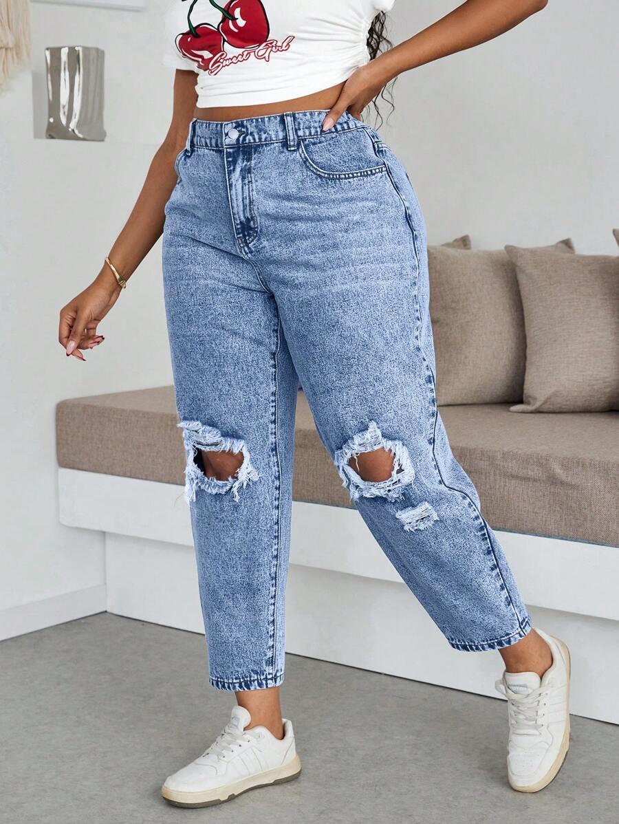 SPODNIE JEANS WYSOKI STAN