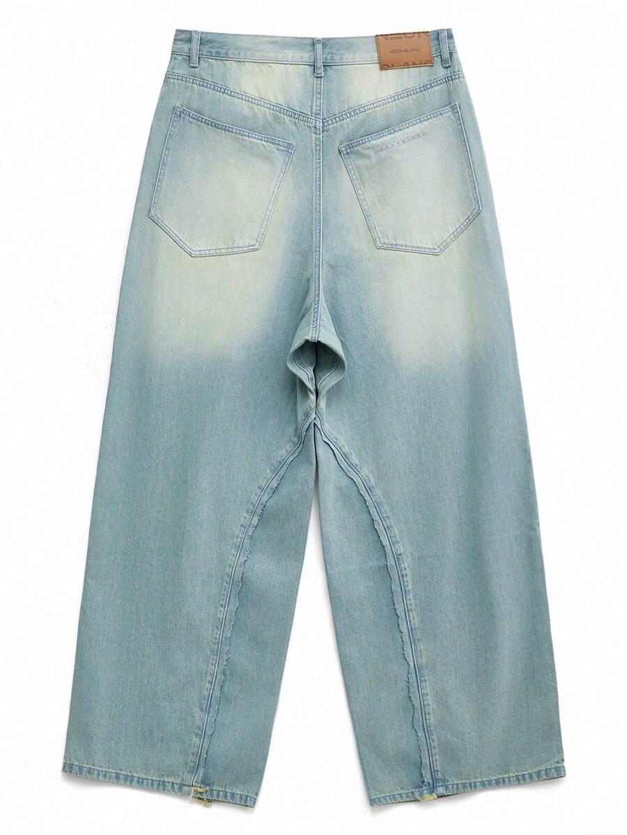 szerokie spodnie jeans