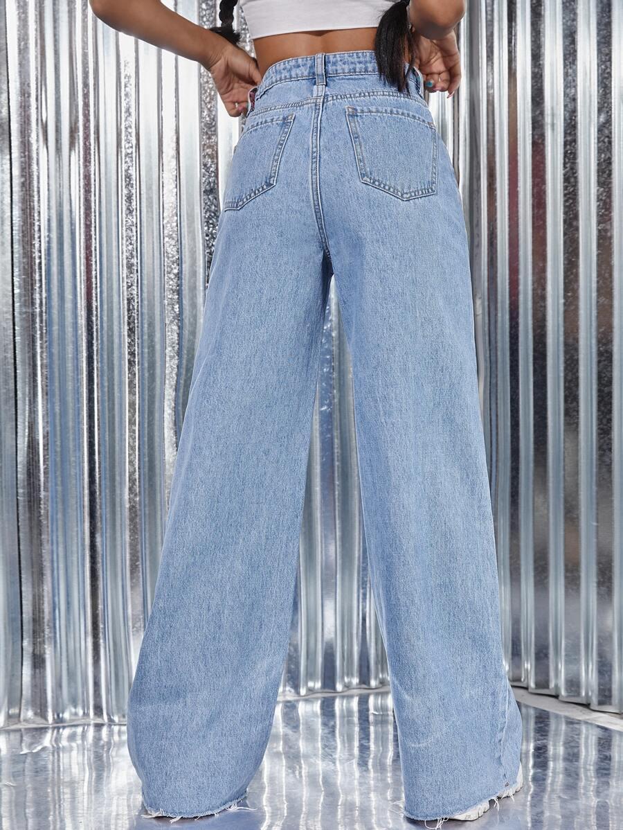 NIEBIESKIE SPODNIE JEANS