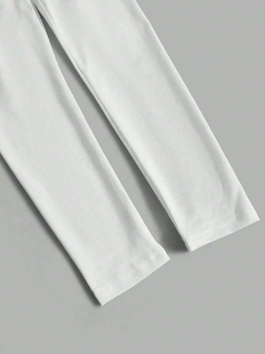 białe legginsy 3 pack