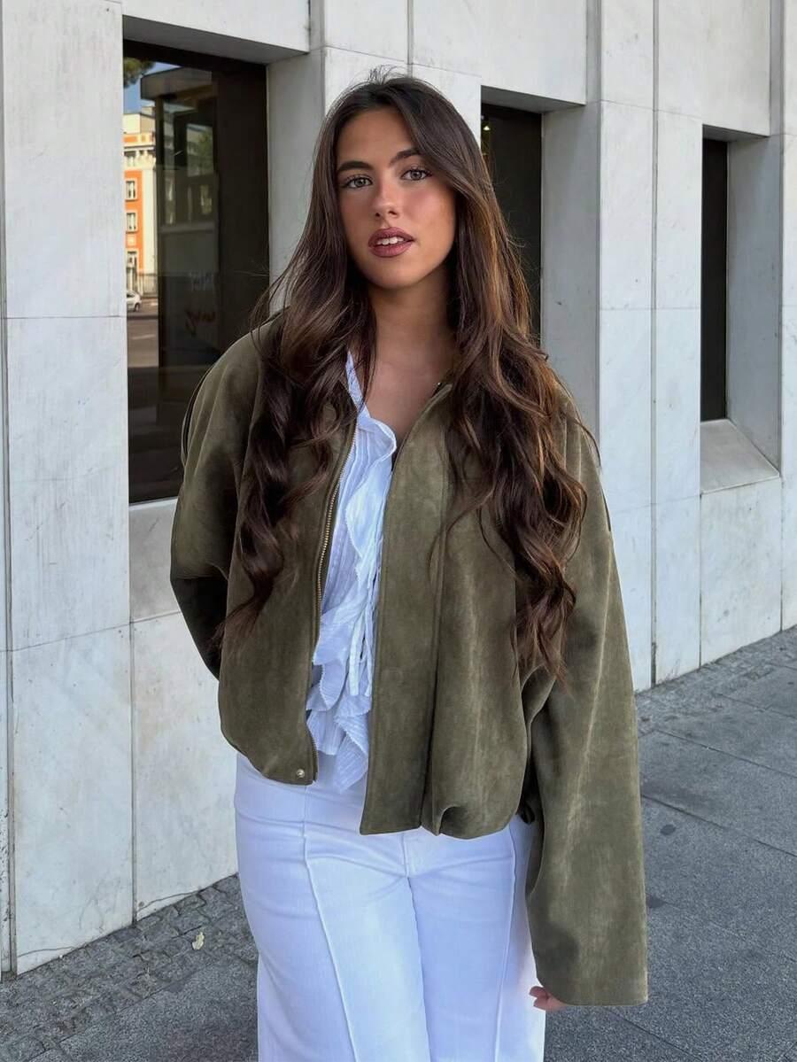 ZIELONA KURTKA ZAMEK 