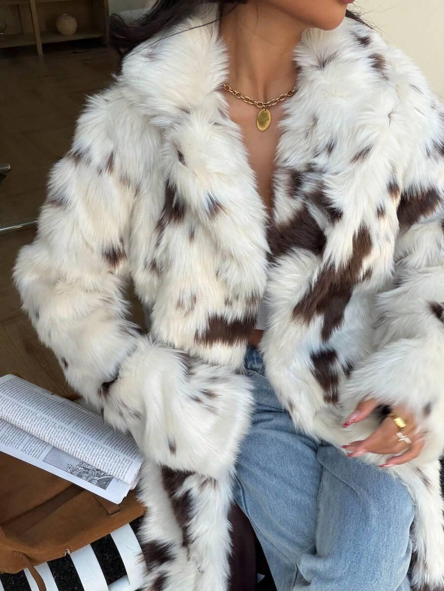 SZTUCZNE FUTRO ANIMAL PRINT