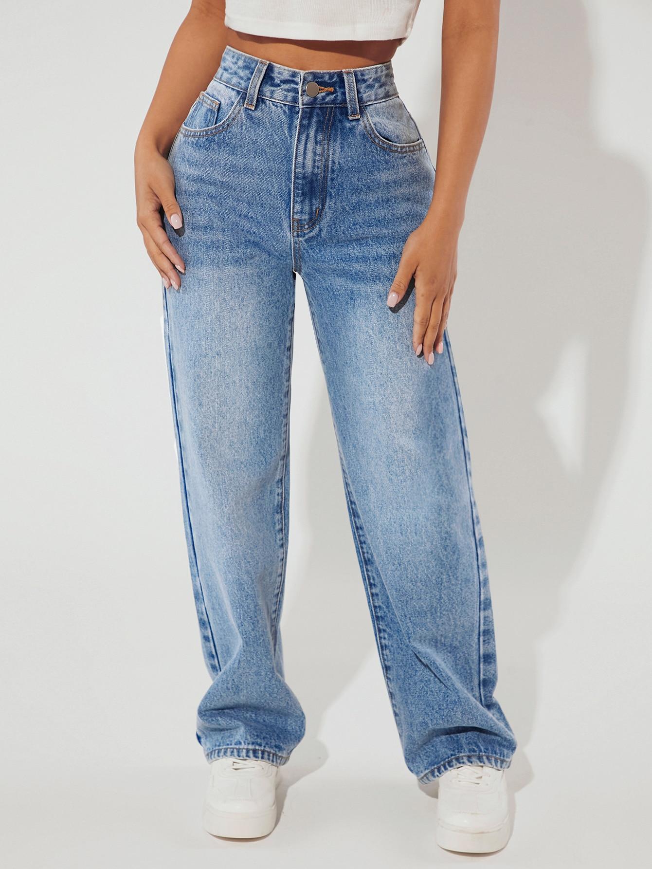 NIEBIESKIE SPODNIE JEANS