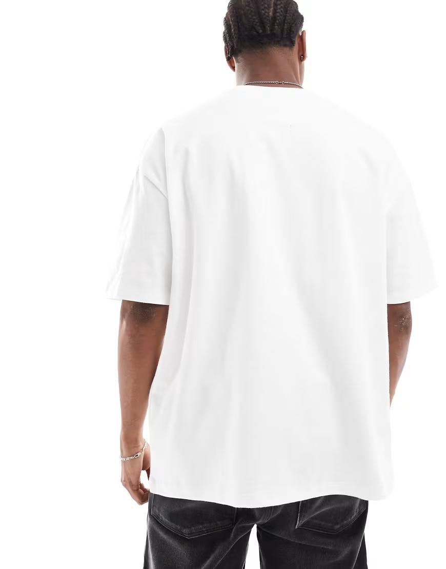 BIAŁY T-SHIRT OVERIZE 