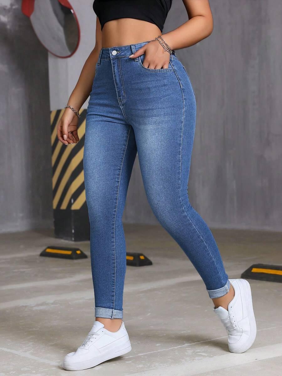 NIEBIESKIE SPODNIE JEANS