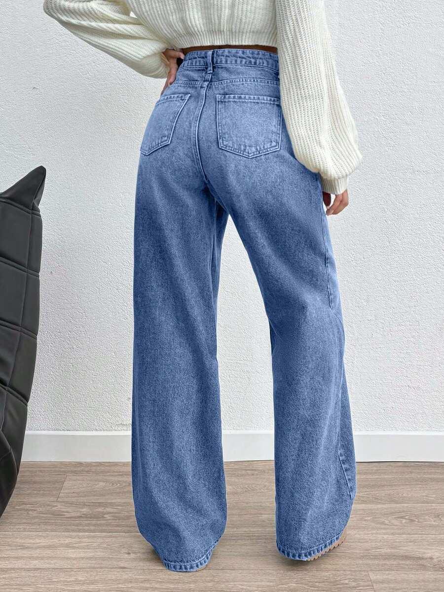 NIEBIESKIE SPODNIE JEANS