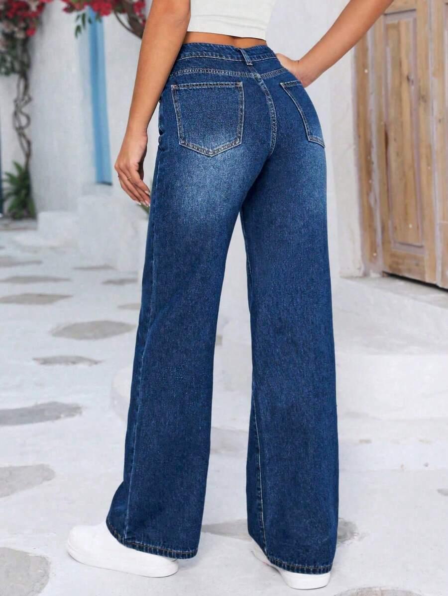 NIEBIESKIE SPODNIE JEANS
