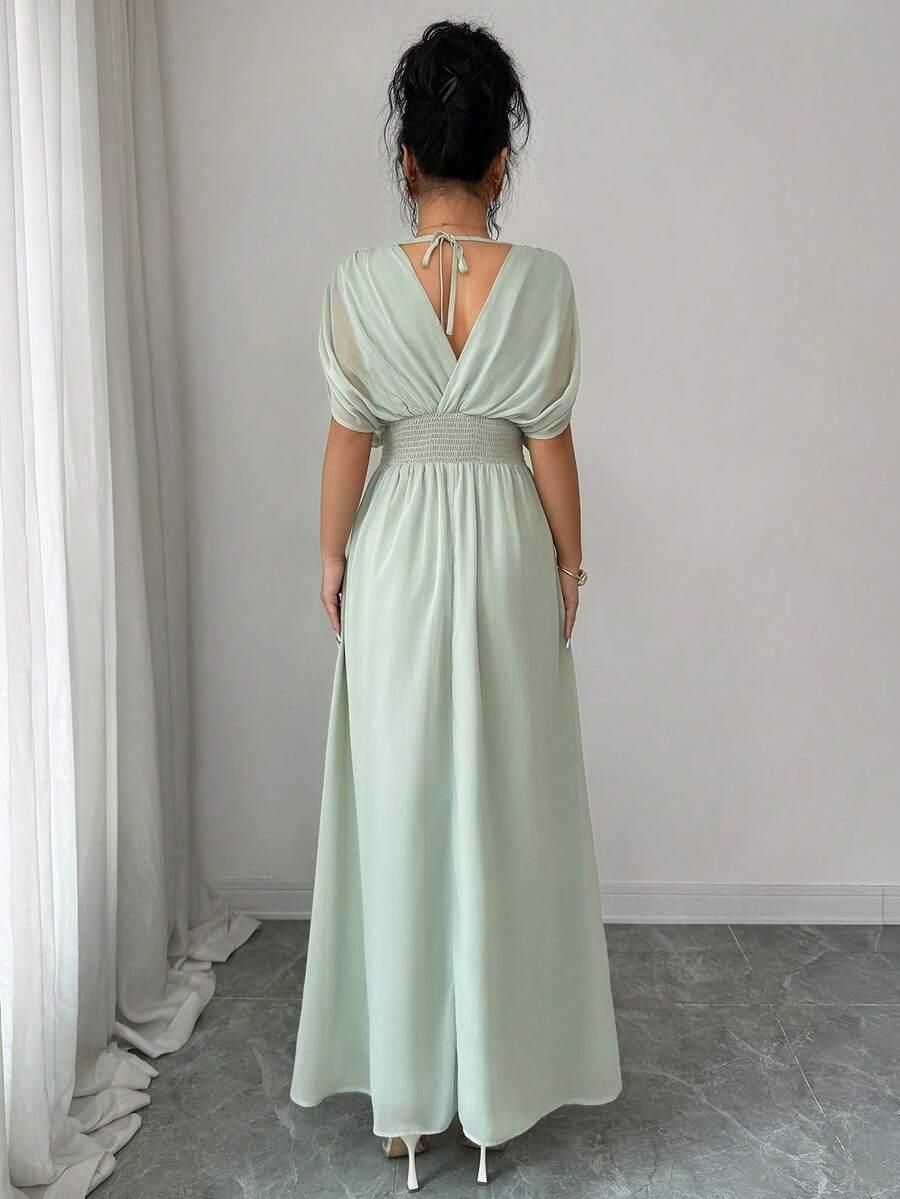ZIELONA SUKIENKA MAXI