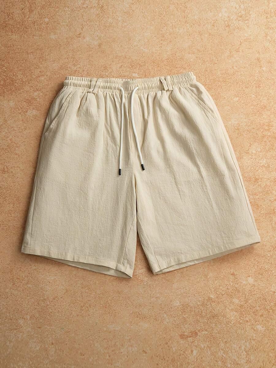 beżowe spodenki casual