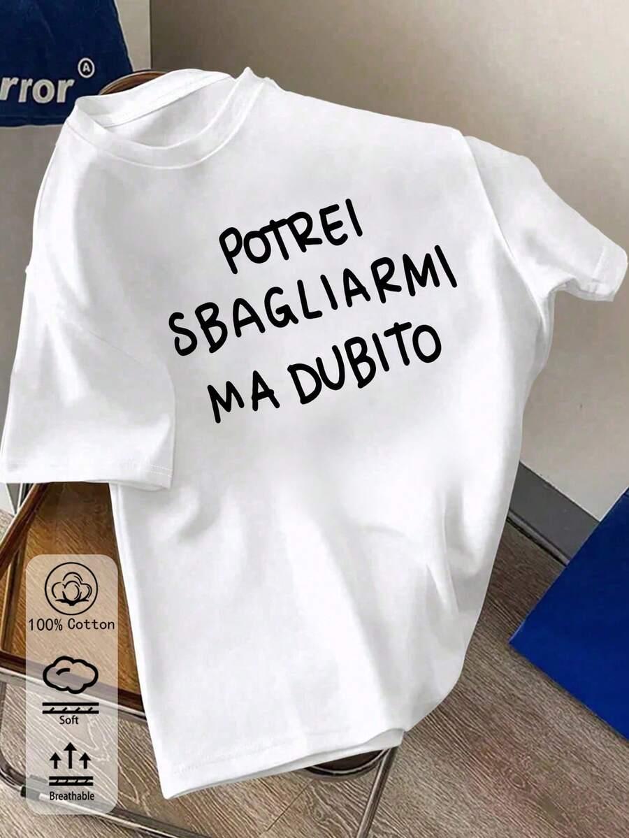 biały t-shirt nadruk