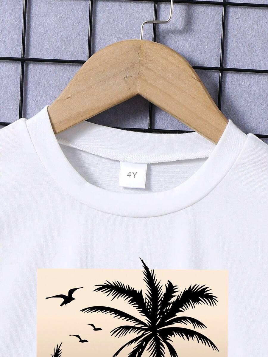 biały t-shirt nadruk