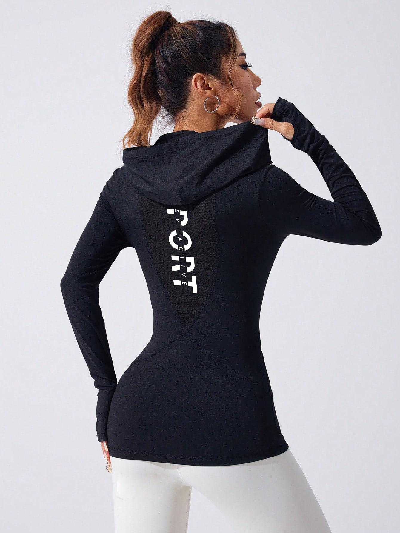 CZARNA BLUZA SPORTOWA