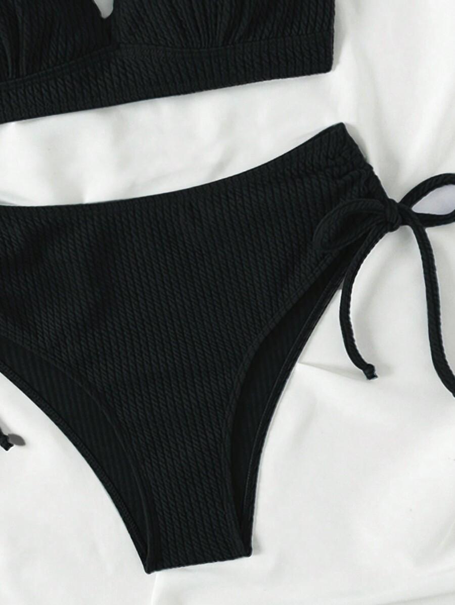 BIKINI DWUCZĘŚCIOWE Z ŚCIĄGANYM SZNUROWANIEM 