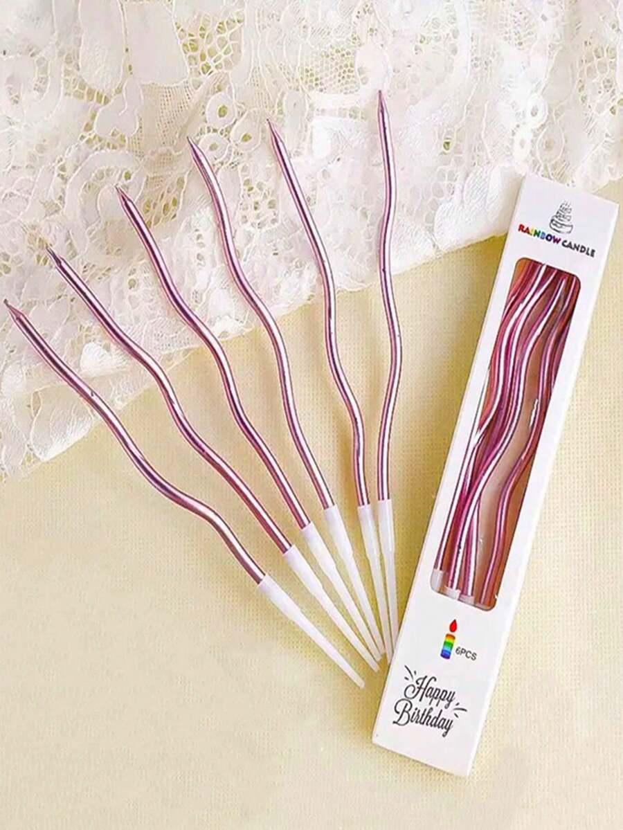 RÓŻOWE ŚWIECZKI 5-PACK