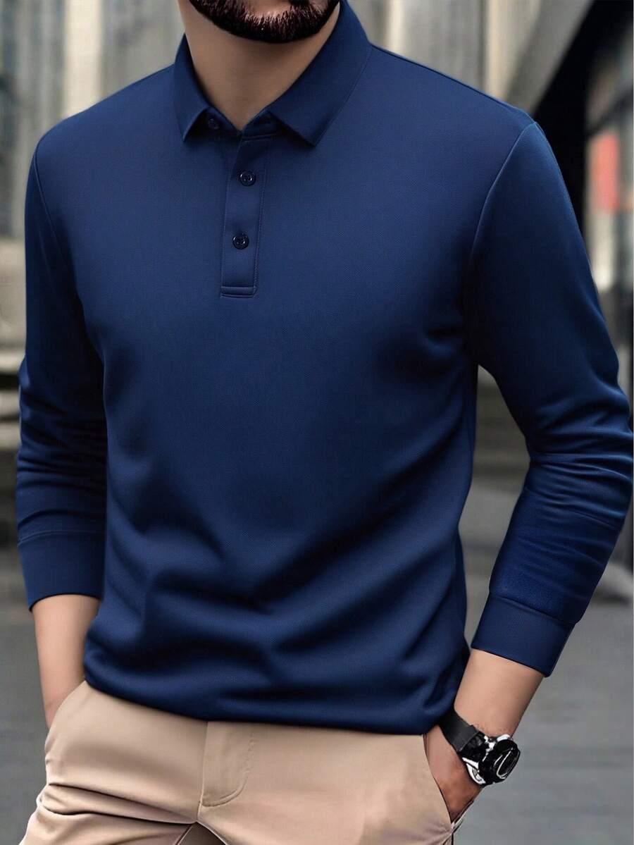 GRANATOWA KOSZULKA POLO
