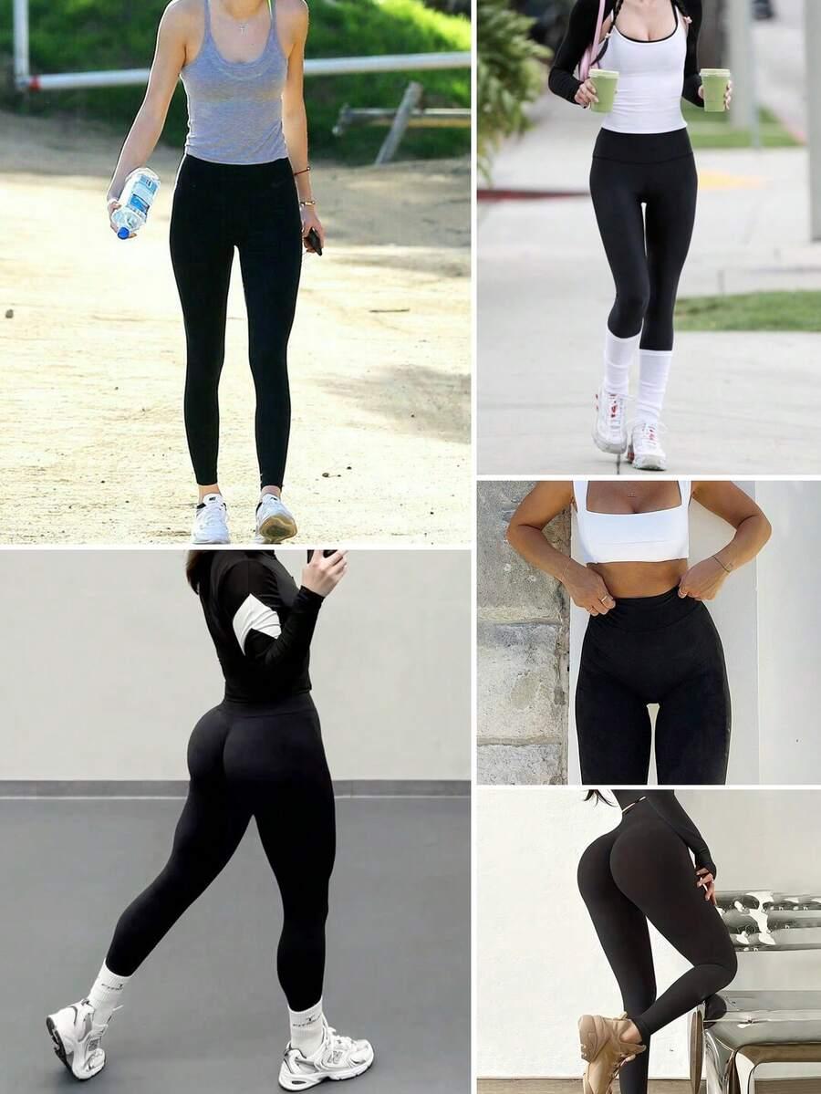 CZARNE LEGGINSY wysoki stan